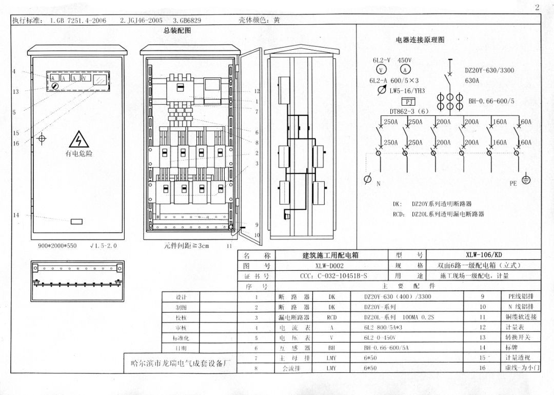 施工現場臨時用電配電箱(機柜)標準化配置圖集!
